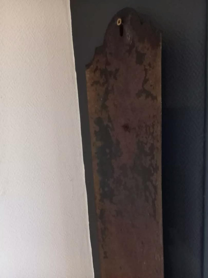 CHOCOLAT REVILLON " Plaque émaillée bombée thermomètre