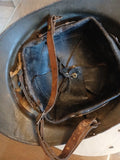 casque Adrian WW1/WW2 infanterie coloniale de marine COMPLET