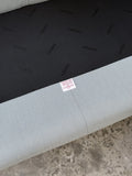 Canapé deux places Cassina Maralunga 40 design années 70 tissu bleu