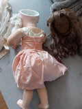 poupee jumeau tampon rouge tête jumeau 10 54 CM bouche fermée