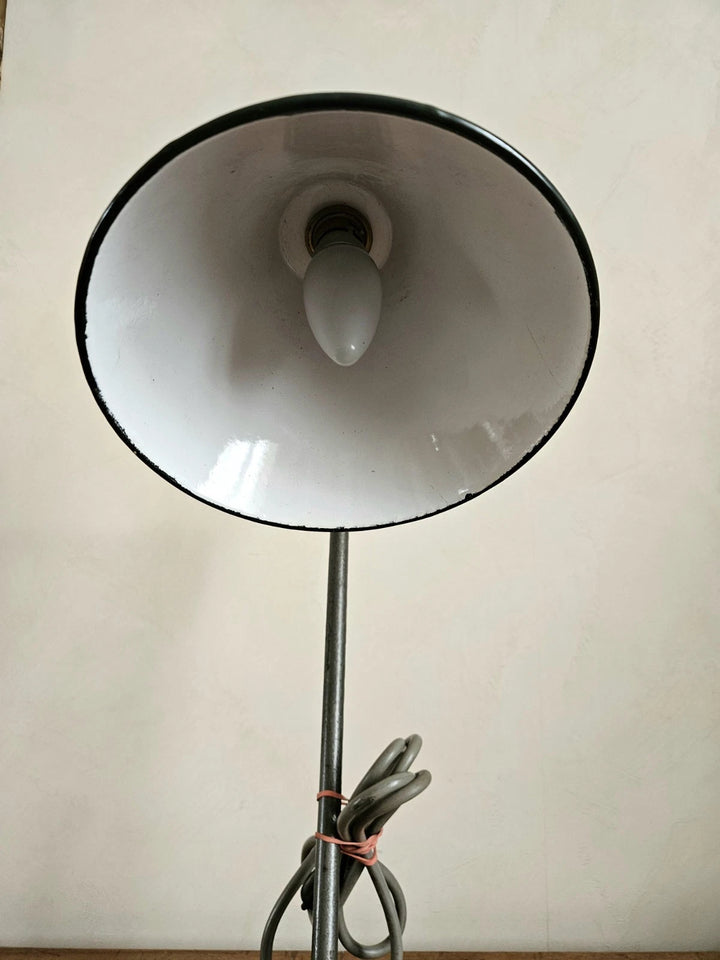 Lampe atelier GRAS RAVEL design vintage 40-50 industriel