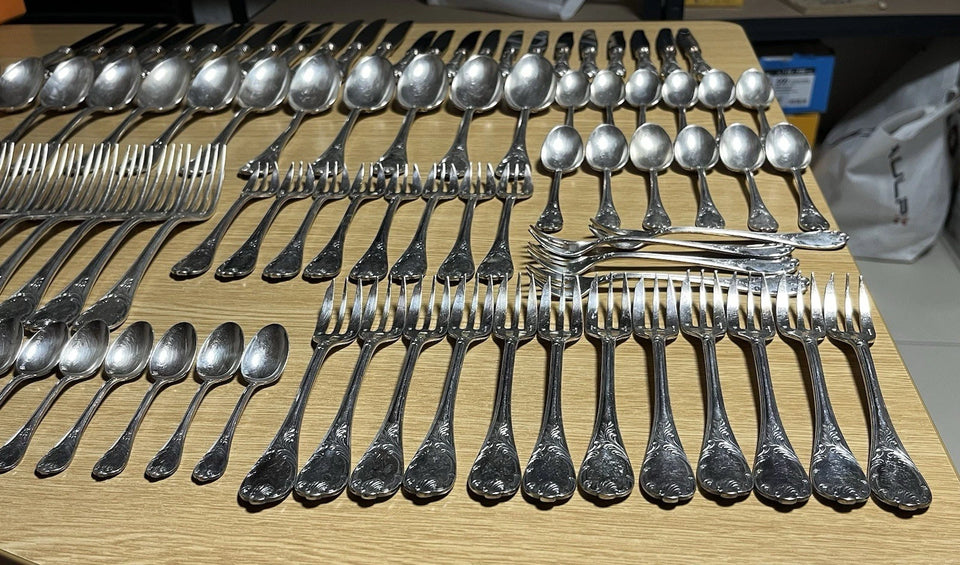 Ménagère 95 Pièces Métal Argenté Christofle Marly - Service