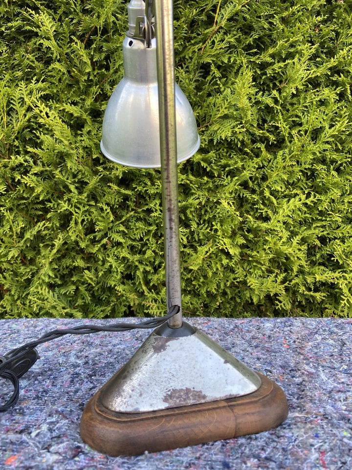 Rare lampe gras modèle 206 nickelé d’origine,