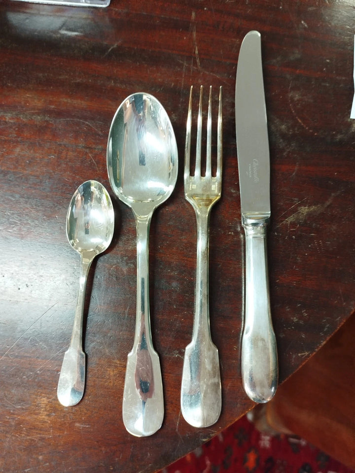 CHRISTOFLE Ménagère 145 COUVERTS Cuillères Fourchette métal argenté 350MAG
