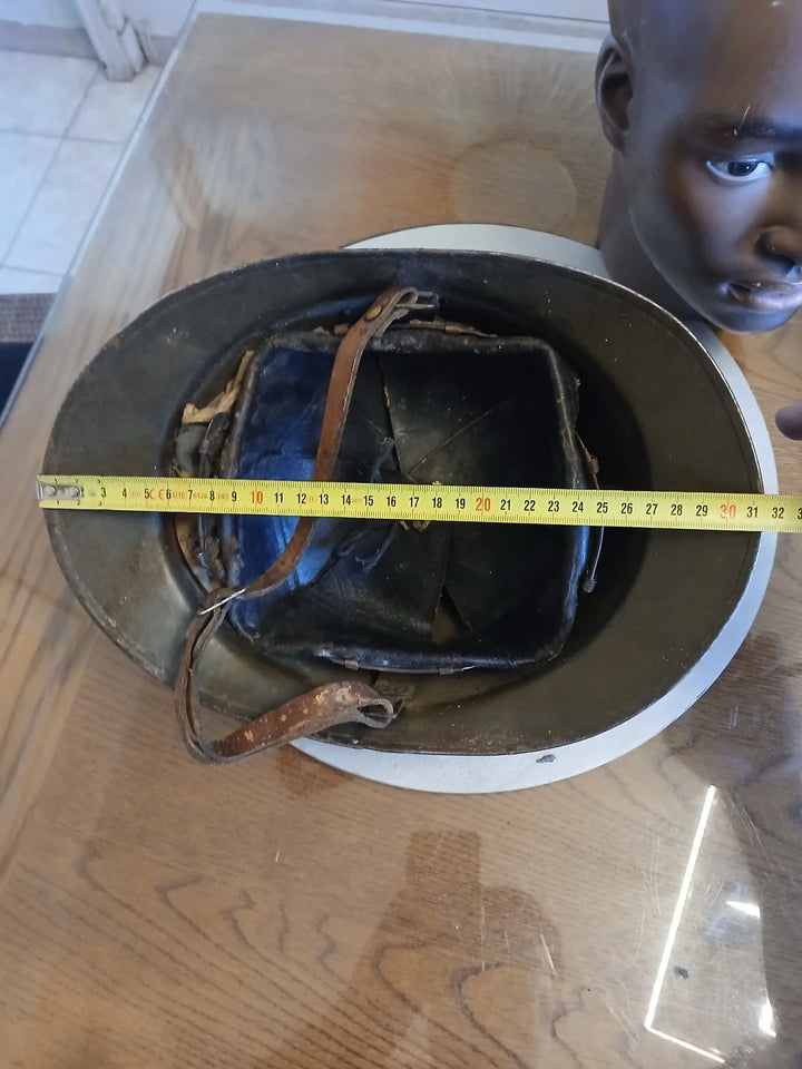casque Adrian WW1/WW2 infanterie coloniale de marine COMPLET