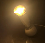 lampe de bureau design Gino Sarfatti Arteluce 600c cuir métal 1970