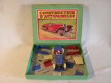 JOUET ANCIEN TOLE COFFRET MECCANO CONSTRUCTEUR D'AUTOMOBILES