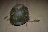 casque américain camouflé WW2 nominatif Lt 1944 libération para TAP