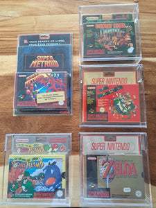 Lot Exceptionnel Blisters Rigides Super Nintendo Neuf Grosses Licences