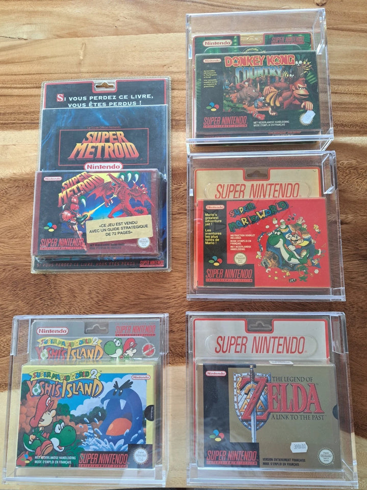 Lot Exceptionnel Blisters Rigides Super Nintendo Neuf Grosses Licences