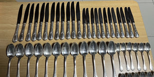 Ménagère 95 Pièces Métal Argenté Christofle Marly - Service