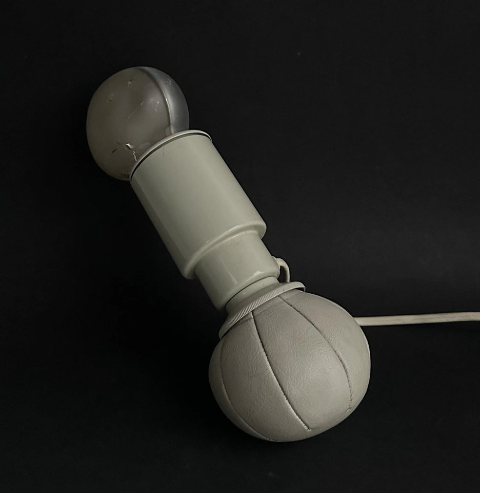 lampe de bureau design Gino Sarfatti Arteluce 600c cuir métal 1970