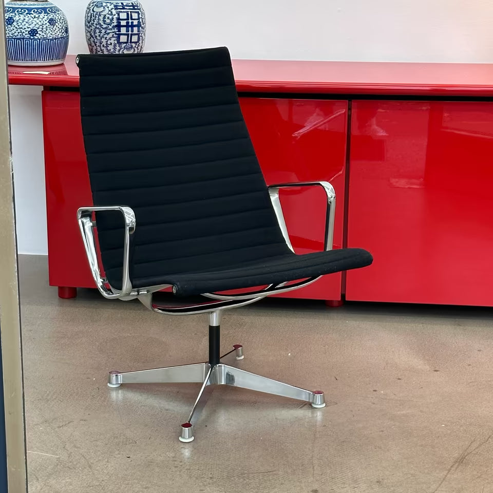Fauteuil lounge en aluminium Herman Miller Vitra Eames EA115