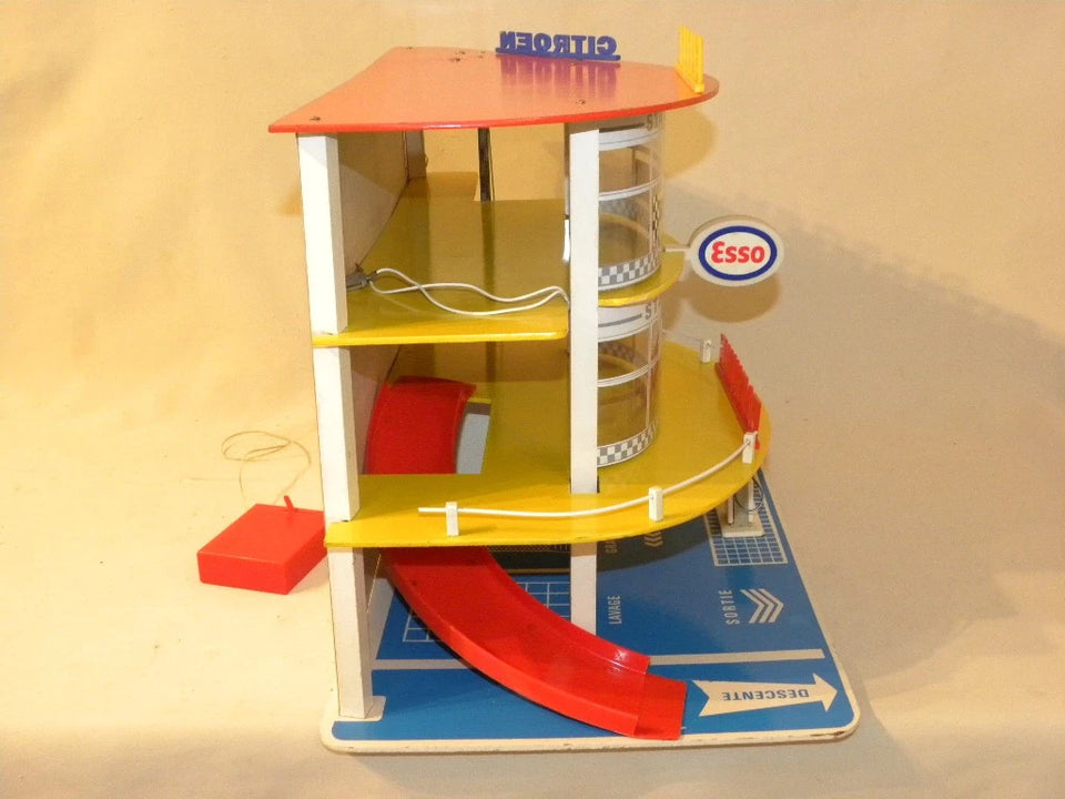 JOUET ANCIEN GARAGE CITROEN STATION SERVICE ESSO DEPREUX POUR NOREV DINKY CIJ +