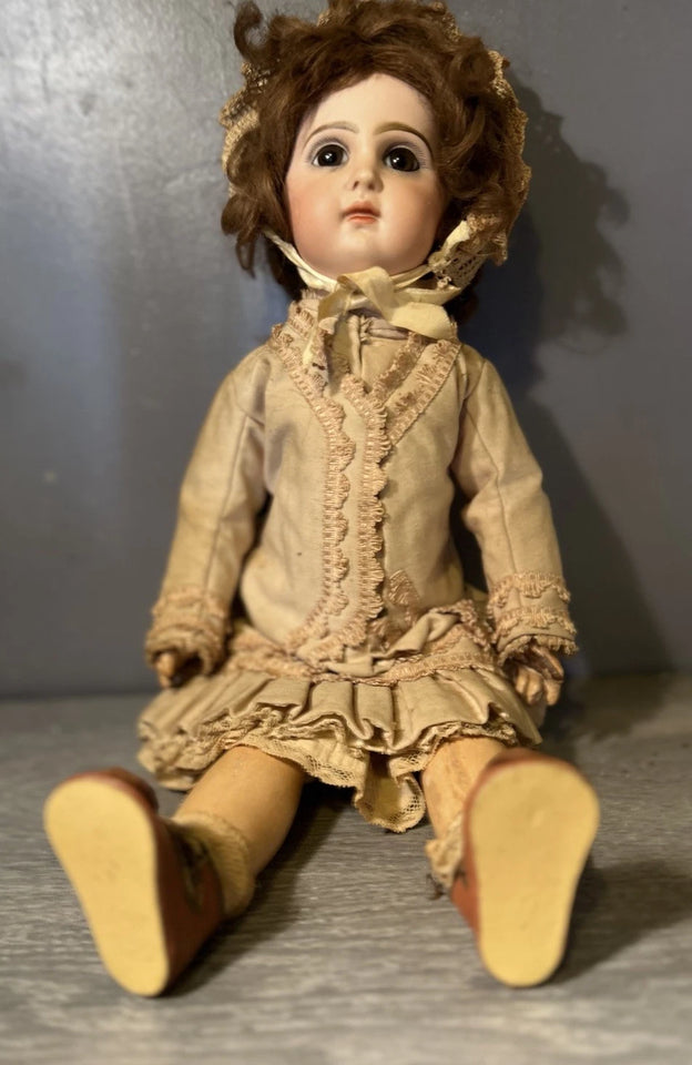 POUPÉE ANCIENNE JUMEAU BOUCHE, FERMÉE TAILLE 8