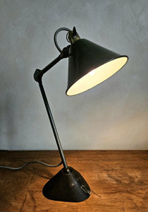 Lampe atelier GRAS RAVEL design vintage 40-50 industriel