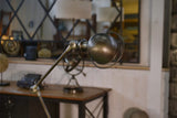 Lampe Jieldé 2 bras réglables sur socle par Jean-Louis Domecq 1950's