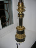ANCIENNE LAMPE A MECANISME HORLOGERIE type CARCEL