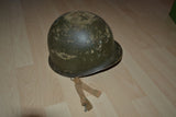 casque américain camouflé WW2 nominatif Lt 1944 libération para TAP