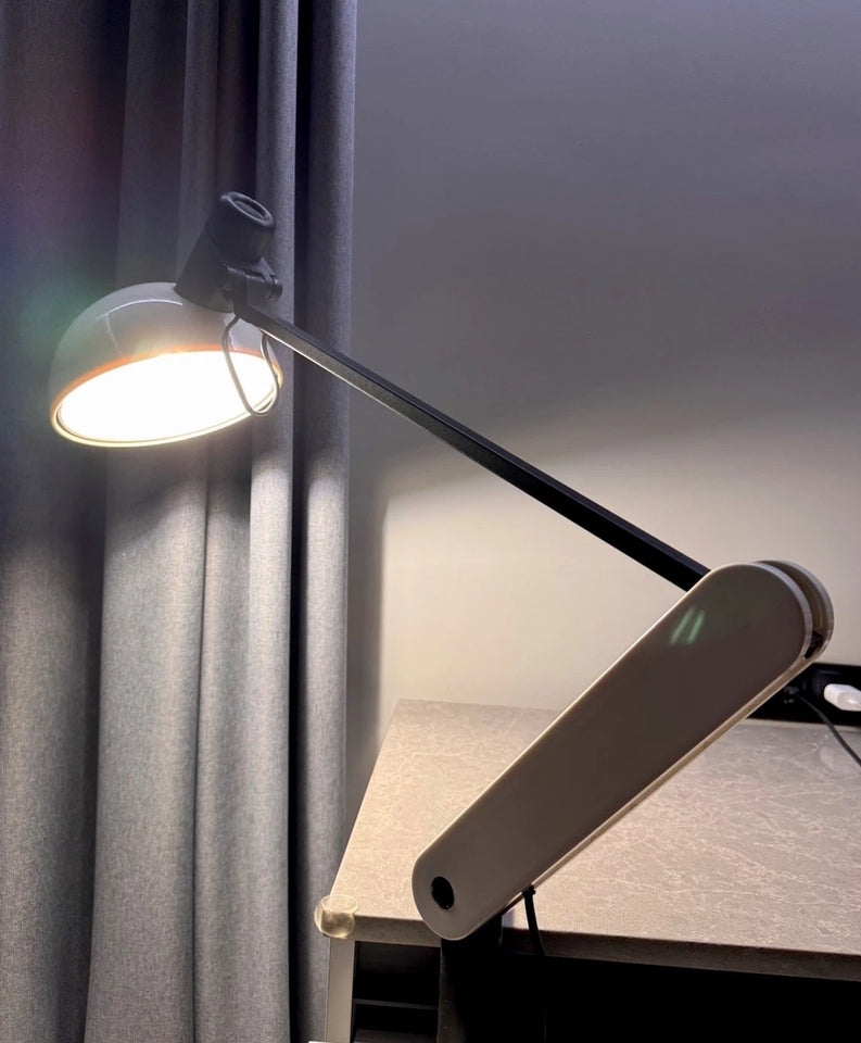 Grande lampe de bureau vintage réglable par Bruno Gecchelin pour Guzzini, 1982