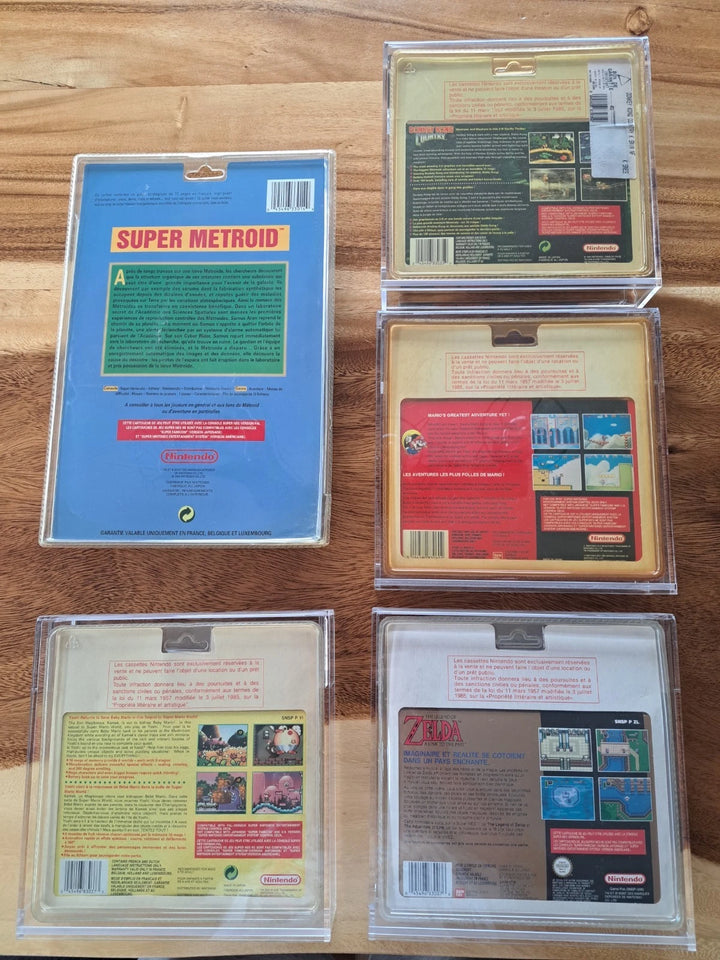 Lot Exceptionnel Blisters Rigides Super Nintendo Neuf Grosses Licences