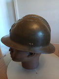 casque Adrian WW1/WW2 infanterie coloniale de marine COMPLET