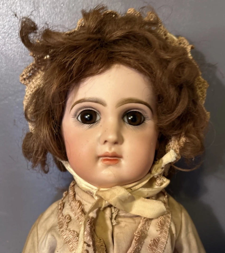 POUPÉE ANCIENNE JUMEAU BOUCHE, FERMÉE TAILLE 8