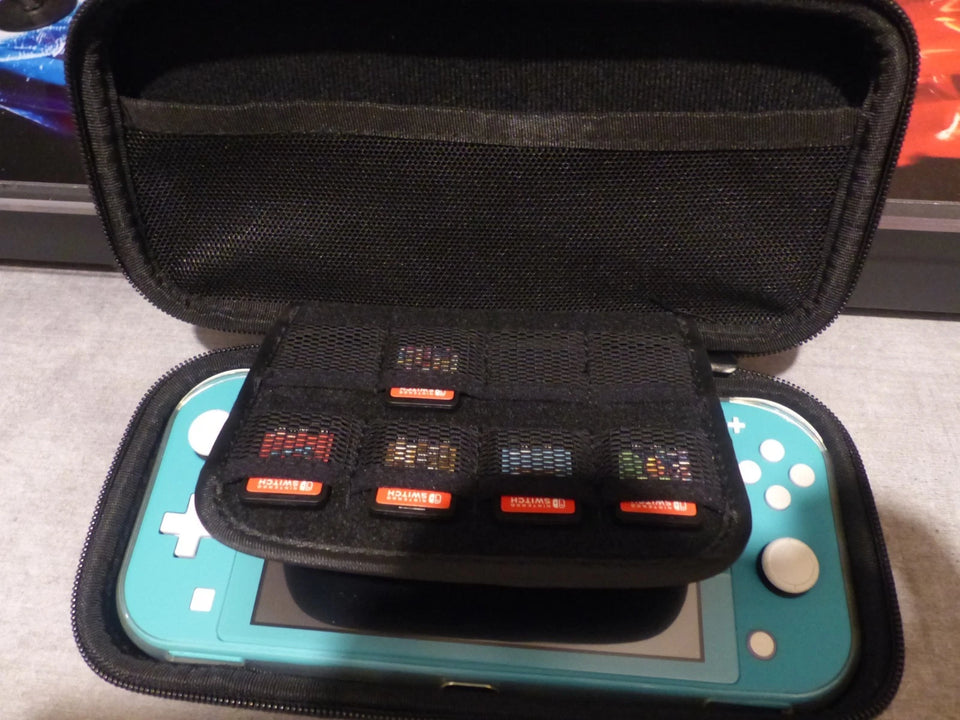 Nintendo Switch Lite Console Portable Turquoise et housse transport et 5 jeux