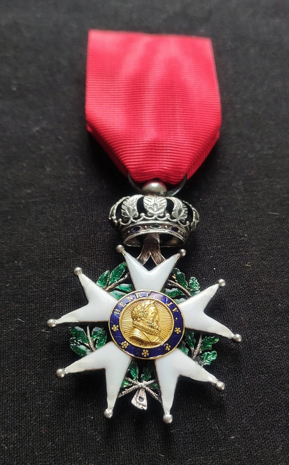 BELLE LÉGION D'HONNEUR CHEVALIER MONARCHIE DE JUILLET LOUIS-PHILIPPE 1830 +ÉCRIN