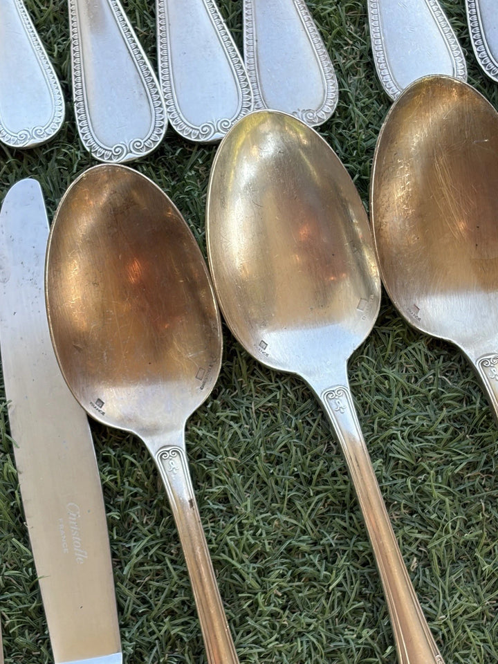 ménagère métal argenté christofle Modèle MALMAISON 54 Pièces