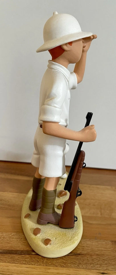 Statuette en résine TINTIN et MILOU au Congo.
