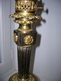 ANCIENNE LAMPE A MECANISME HORLOGERIE type CARCEL