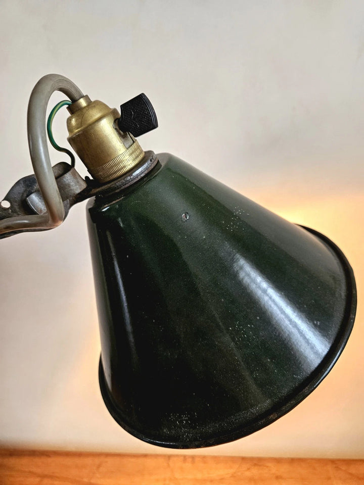 Lampe atelier GRAS RAVEL design vintage 40-50 industriel