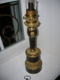 ANCIENNE LAMPE A MECANISME HORLOGERIE type CARCEL