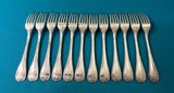 ménagère BRILLANT  49 pièces CHRISTOFLE modèle MALMAISON métal argenté EMPIRE