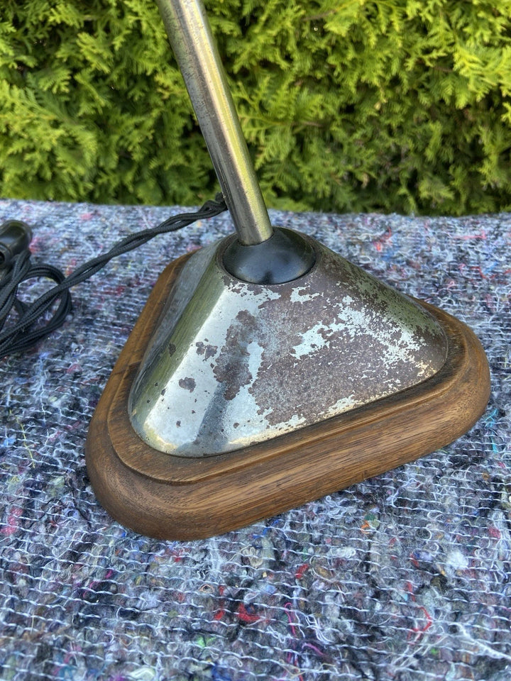 Rare lampe gras modèle 206 nickelé d’origine,