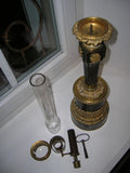 ANCIENNE LAMPE A MECANISME HORLOGERIE type CARCEL