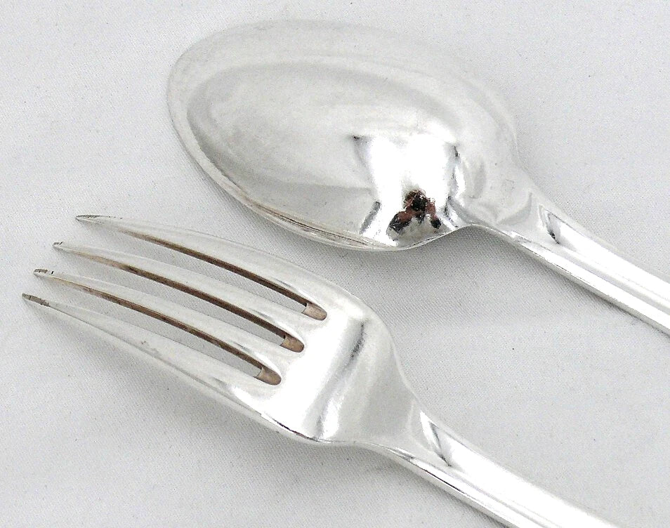 Alfénide, Christofle Paris, ménagère set de 38 pièces, Art Déco, métal argenté.