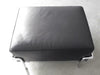 Tabouret Cassina Le Corbusier LC2 LC3 Cuir noir, Chrome,
