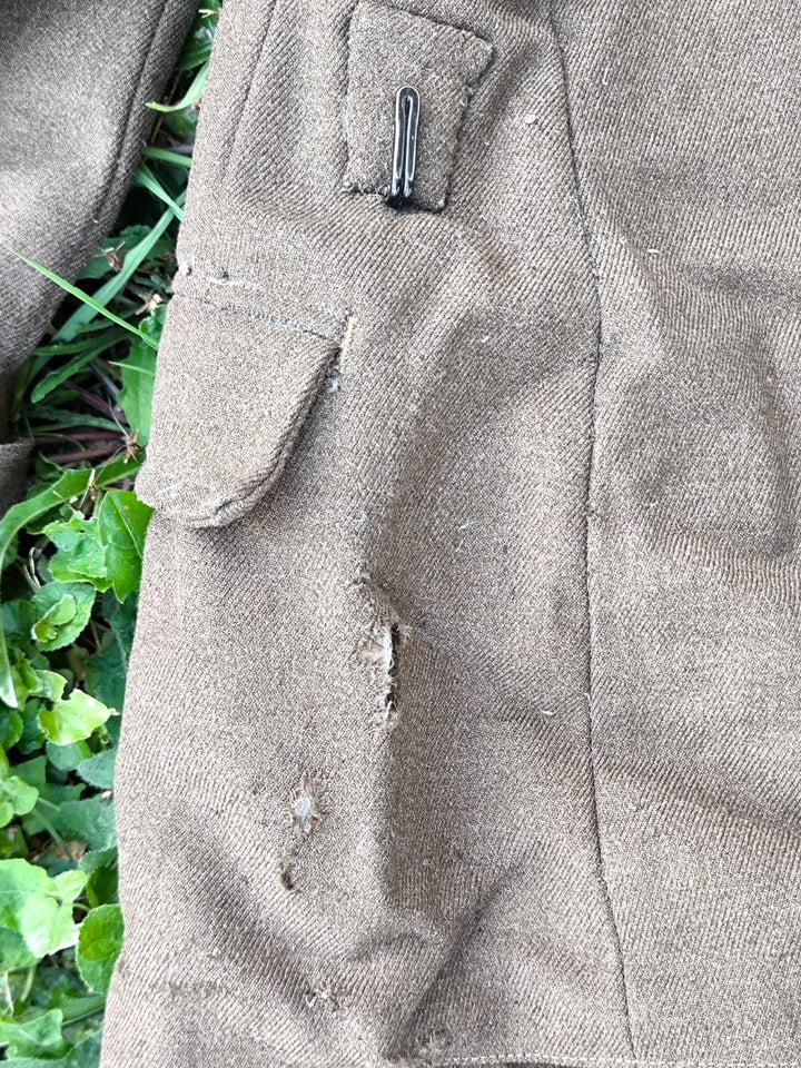 Vareuse drap kaki 1938 volets dissimulation poilu France 1940 WW2