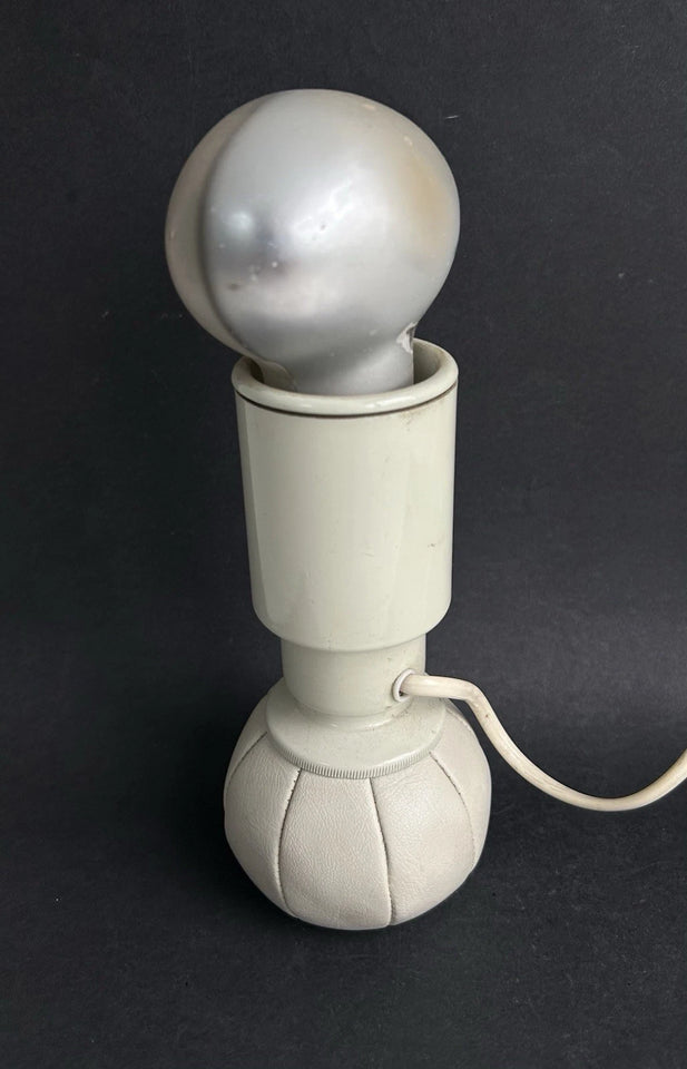 lampe de bureau design Gino Sarfatti Arteluce 600c cuir métal 1970
