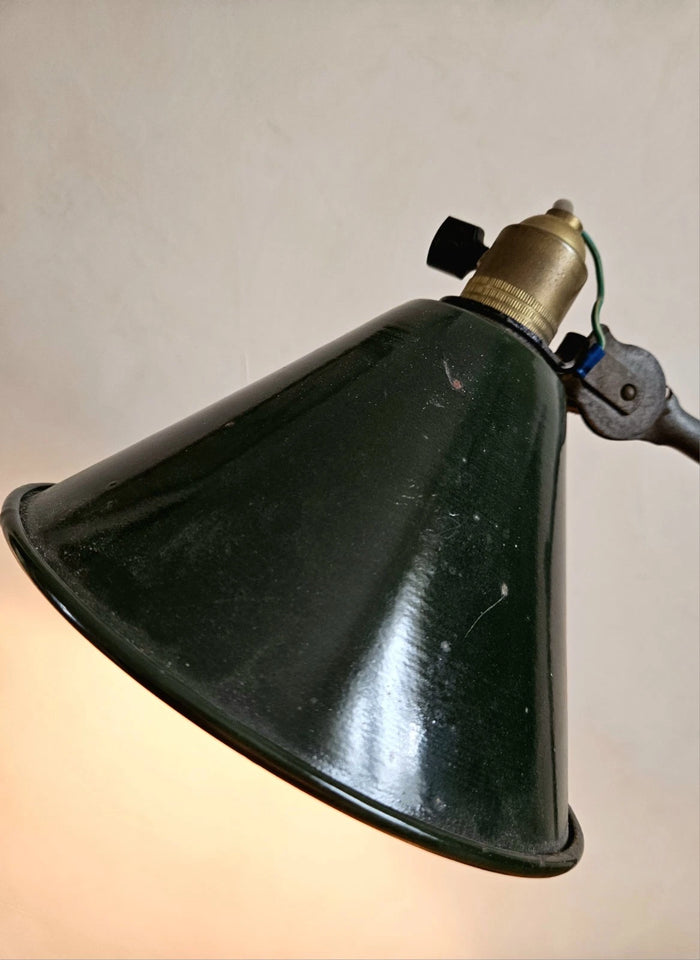 Lampe atelier GRAS RAVEL design vintage 40-50 industriel