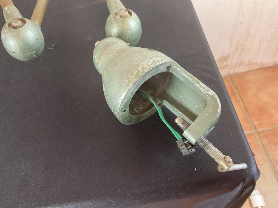 Jielde Ancienne Lampe Industrielle D'atelier Jean Louis Domecq 1950