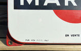 plaque émaillée publicitaire ancienne MARTINI thermomètre 1967