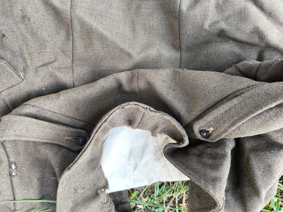 Vareuse drap kaki 1938 volets dissimulation poilu France 1940 WW2
