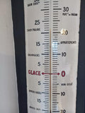 CHOCOLAT REVILLON " Plaque émaillée bombée thermomètre