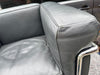 Fauteuil Le Corbusier LC2 ORIGINAL Cassina Gris foncé Chrome