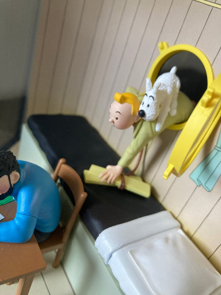 Tintin - Diorama Moulinsart 43200 - Tintin découvre Haddock - (2009)